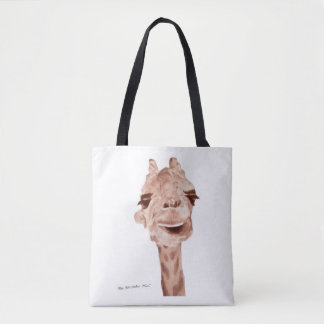 Giraffen-Leinenbeutel Tasche