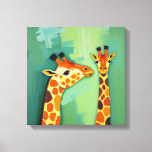 Giraffen Leinwand Wandkunst