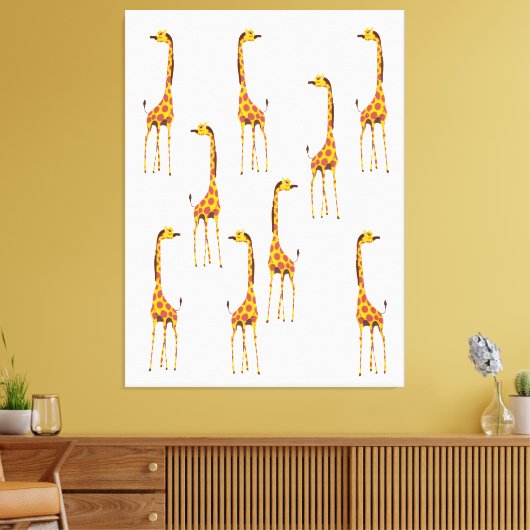 Giraffen Leinwanddruck (Insitu (Wohnzimmer))