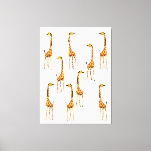 Giraffen Leinwanddruck (Vorderseite)