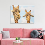 Giraffen Leinwanddruck (Insitu (Wohnzimmer))