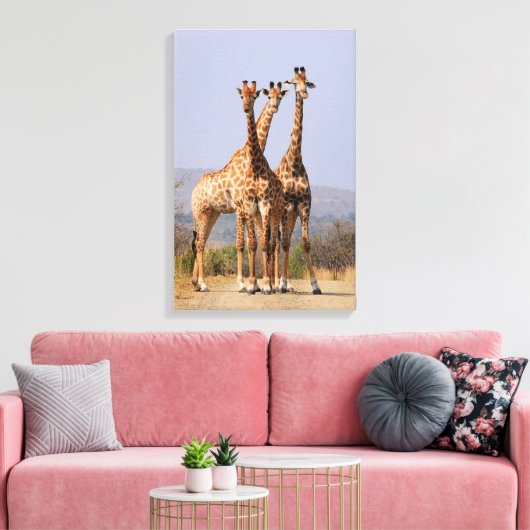 Giraffen Leinwanddruck (Insitu (Wohnzimmer))