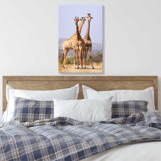 Giraffen Leinwanddruck (Insitu (Schlafzimmer))
