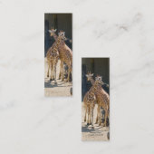Giraffen-Lesezeichen Mini Visitenkarte (Vorne/Hinten)