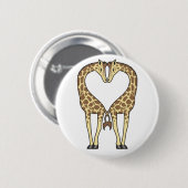 Giraffen-Liebe Button (Vorne & Hinten)