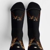 Giraffen Liebe im Mondlicht, Crew Socken (Oben)