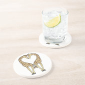 Giraffen-Liebe Untersetzer (Seite)