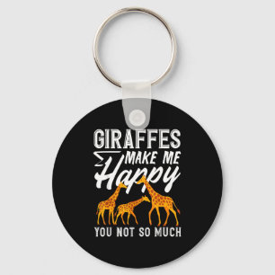 Giraffen machen mich glücklich, du nicht so lustig schlüsselanhänger