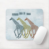 Giraffen machen mich glücklich mousepad (Mit Mouse)