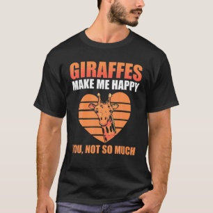 Giraffen machen mich glücklich, nicht so viele Zoo T-Shirt