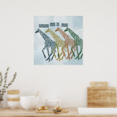 Giraffen machen mich glücklich poster (Küche)