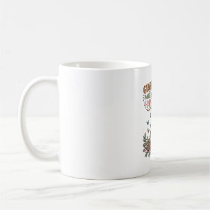 Giraffen machen mich glücklich Vintage-Blumen-Shir Kaffeetasse