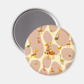 Giraffen Magnet (Vorderseite/Rückseite)