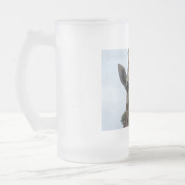 Giraffen-mattierte Glasbier-Tasse Mattglas Bierglas