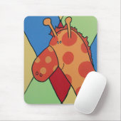 Giraffen-Mausunterlage Mousepad (Mit Mouse)