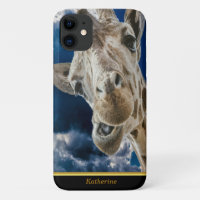 Giraffen mit niedlichem Unglaublich witzig Gesicht