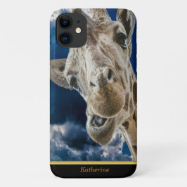 Giraffen mit niedlichem Unglaublich witzig Gesicht Case-Mate iPhone Hülle