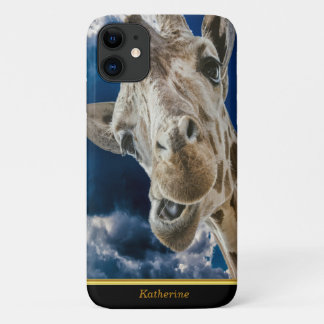Giraffen mit niedlichem Unglaublich witzig Gesicht Case-Mate iPhone Hülle