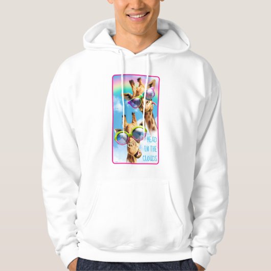 Giraffen mit Sonnenbrille Hoodie (Vorderseite)