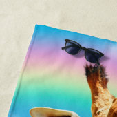 Giraffen mit Sonnenbrille Strandtuch (Beispiel)