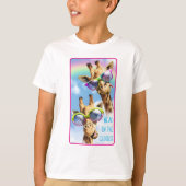 Giraffen mit Sonnenbrille T-Shirt (Vorderseite)