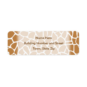 Giraffen-Muster-Browntierdruck-Entwurf