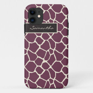 Giraffen-Muster iPhone 5 Case-Mate-Fall (lila) Case-Mate iPhone Hülle