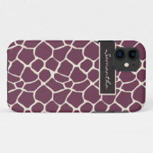 Giraffen-Muster iPhone 5 Case-Mate-Fall (lila) Case-Mate iPhone Hülle (Rückseite (Horizontal))
