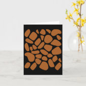 Giraffen-Muster-Trick oder Treat Dschungel Tier Karte (Gelbe Blume)