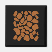 Giraffen-Muster-Trick oder Treat Dschungel Tier Magnet (Vorne)