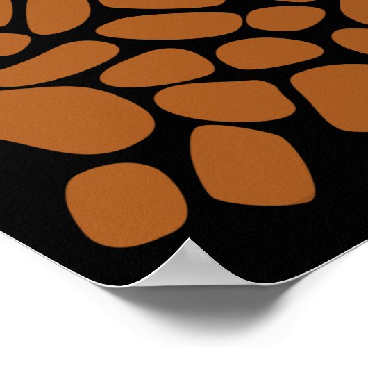 Giraffen-Muster-Trick oder Treat Dschungel Tier Poster (Ecke)