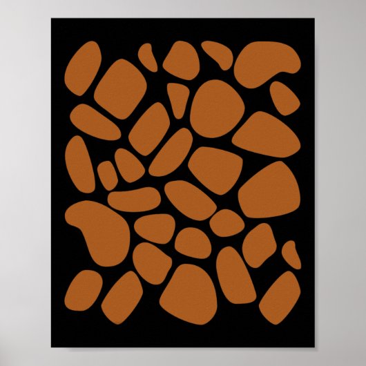 Giraffen-Muster-Trick oder Treat Dschungel Tier Poster (Vorne)