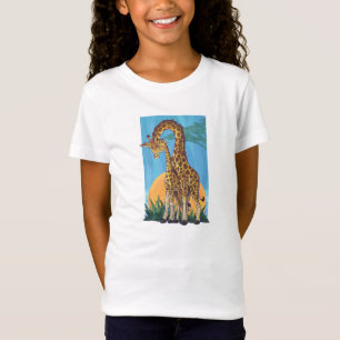 Giraffen-Mutter und Baby T-Shirt