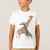 Giraffen-Mutter und Kind T-Shirt (Vorderseite)