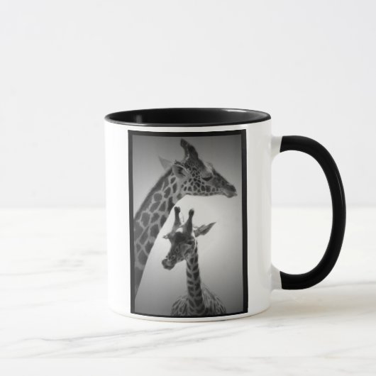 Giraffen, Mutter und Kind Tasse (Rechts)