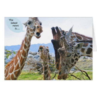 Giraffen-Nachrichten-Karte