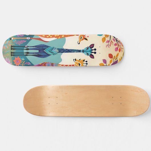 Giraffen Niedlich Artwork Skateboard (Horizontal)