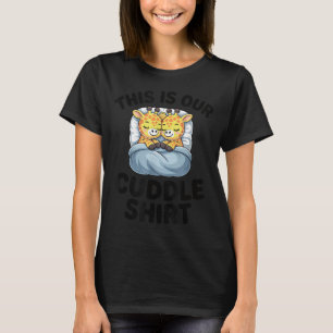 Giraffen-Paar Süße Liebe Das ist unser Kuscheln T-Shirt