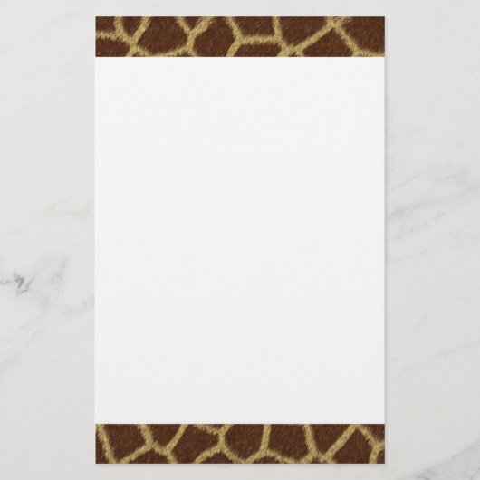 Giraffen-Pelz-Entwurfs-Briefpapier Briefpapier (Vorderseite)