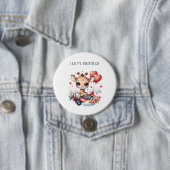 Giraffen-Pilot Geburtstag Button (Beispiel)