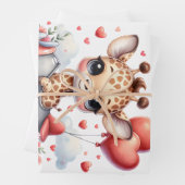 Giraffen-Pilot Geburtstag Geschenkpapier Set (Beispiel)