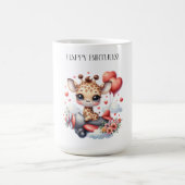 Giraffen-Pilot Geburtstag Kaffeetasse (Mittel)