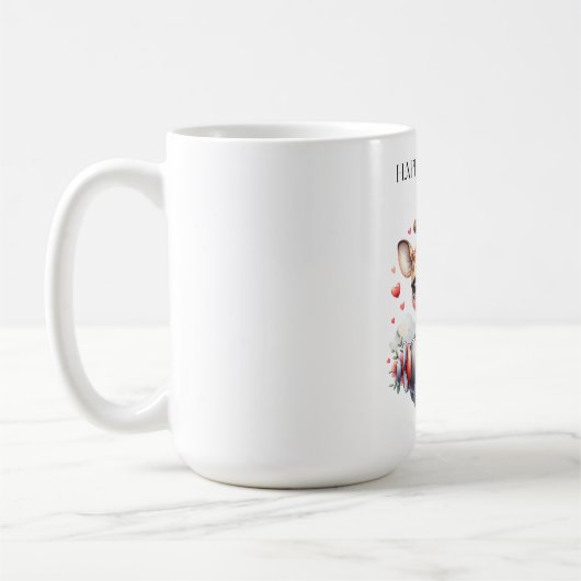 Giraffen-Pilot Geburtstag Kaffeetasse (Links)