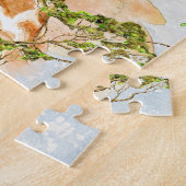 Giraffen-Porträt-Tier-Bild Puzzle (Seite)