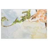 Giraffen-Porträt-Tier-Bild Stoff (Fat Quarter (45,7 x 55,9 cm))