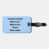 Giraffen-Porträtgewohnheits-Gepäckanhänger Gepäckanhänger (Rückseite horizontal)