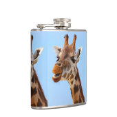 Giraffen-Porträtgewohnheitsflasche Flachmann (Rechts)