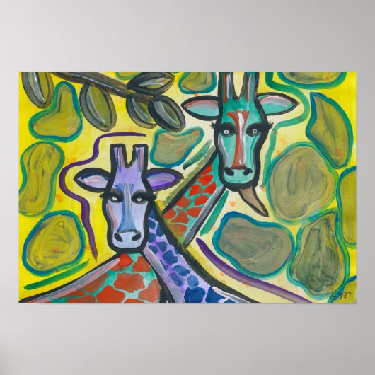 Giraffen Poster (Vorne)