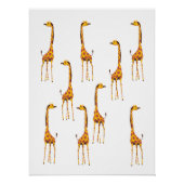 Giraffen Poster (Vorderseite)