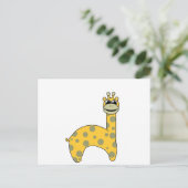 Giraffen Postkarte (Stehend Vorderseite)